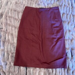 NWOT Liverpool Jeans Company Deep Red Pencil Skirt